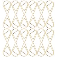 100pcs Office Paperclips Paper Clips Drop Shaped Paper Clips Paper Clips Document Paper Clips