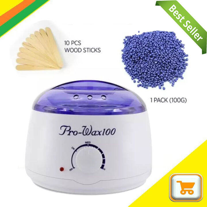 PRO-WAX 100 Hot Wax Heater/Warmer Salon Spa Beauty Equipment for Hard Strip  Waxing 400ML, White