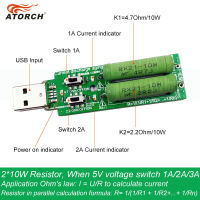 USB Mini Electronic Load Aging Resistance Charger 5V 3A2A1A Charger Indicator Discharge Mobile Power Tester