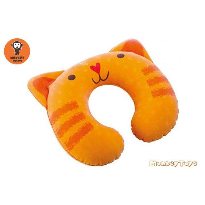 monkey-toys-หมอนรองคอเป่าลม-kidz-travel-pillow-intex-68678-228770