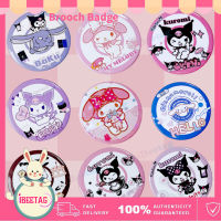 Sanrio น่ารักการ์ตูนซานริโอเคลือบเข็มกลัด Kawaii เข็มกลัด Kuromi Mymelody เข็มกลัด HelloKitty Lapel เข็มกลัด เครื่องประดับ ของขวัญ