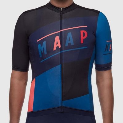 Retro MAAP Summer Cycling Jersey 2022 Team Racing Wear MTB Downhill Mountain Bike Men Breathable Short Sleeve Shirt