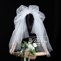 【CW】 Layer Thin Elbow Veil Bridal Wedding Accessories Chapel With Comb