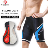 X-Tiger 5D Silicone Coolmax Pad Cycling Shorts 100 Lycra Cycling Bib Pants Quick-Dry MTB Bike Shorts Racing Bicycle Tight