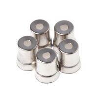 5Pcs/Set 13mm Steel Cap Microwave Oven Replacement Round Hole Magnetron Silver Tone