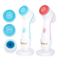 ☜✢ Ultrasonic Cleaner Electric Cleansing Brush 3 In 1 Face Massagers Sonic Rotating Cleansing Brush Galvanic Remove Blackheads Tool