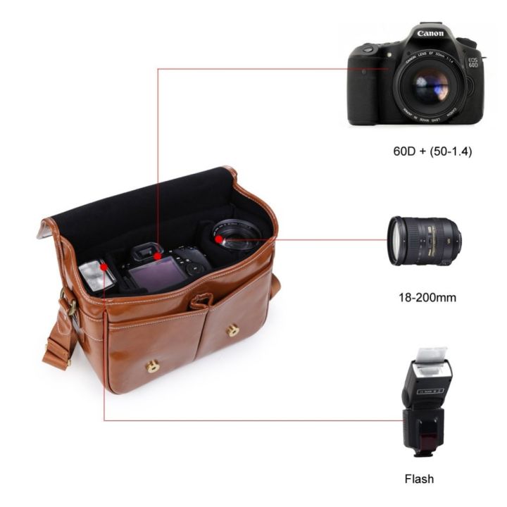 หนัง-pu-ย้อนยุคกระเป๋าใส่กล้อง-dslr-กันน้ำ-กระเป๋าสะพายไหล่กล้อง-dv-สำหรับ-nikon-canon-sony-กระเป๋าแฟชั่นแบบลำลอง