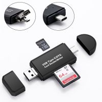 3 In 1 OTG Type-C USB 3.0ไมโครการ์ดความจำ SD หน่วยความจำ OTG นักเขียนเครื่องอ่านการ์ดการ์ดแฟลชไดรฟ์เครื่องอ่านการ์ดอะแดปเตอร์สำหรับตัวอ่านสำหรับแท็บเล็ตโทรศัพท์มือถือ