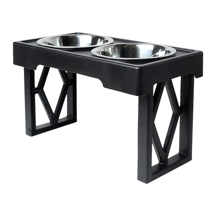 Pet zone designer diner 2024 adjustable elevated pet feeder