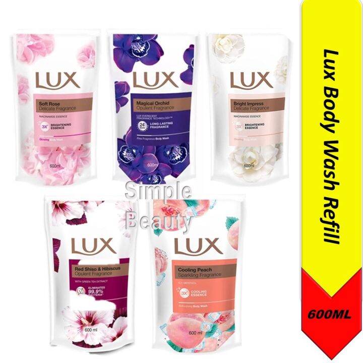 LUX Body Wash Refill, 800ml [Mix] Lazada Singapore