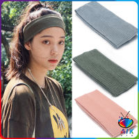 AIK ผ้าคาดผม แบบดูดซับเหงื่อ ทรงสปอร์ต  ที่คาดผมแฟชั่น sports hair band