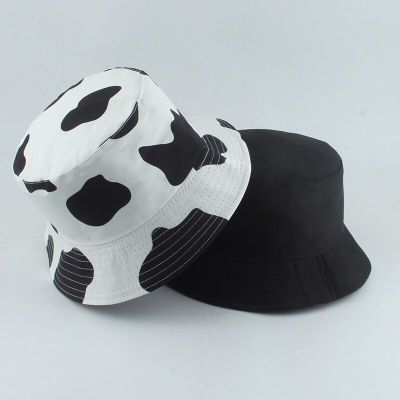 Gorras หมวกแฟชั่นใหม่สำหรับผู้หญิงหมวกชาวประมงหมวกสีดำสีขาวแบบย้อนกลับได้หมวกฤดูร้อน