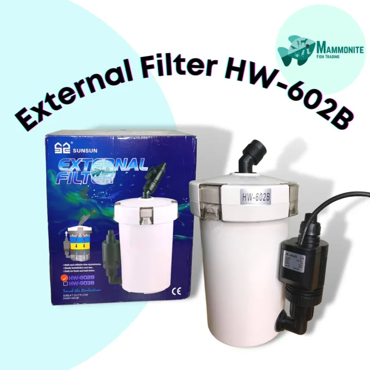 Philippine spot Sunsun External Filter HW602B Canister With Pump 6