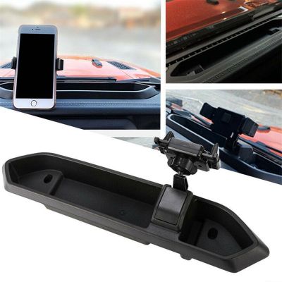 1Pcs Dash Tray Mount Phone Holder with Storage Box for 2018-2019 Jeep Wrangler JL Car Accessories