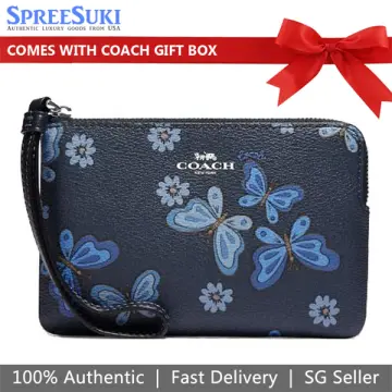 Coach Box Crossbody with Lovely Butterfly Print