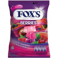 Foxs Crystal Clear Candy Berries น้ำหนัก 90 กรัม สินค้ามีฮาลาล BBF 31/12/23