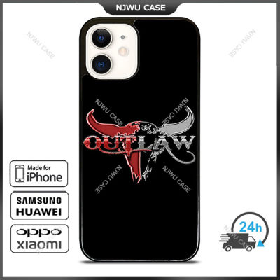 Outlaw Red Silver Metal Phone Case for iPhone 14 Pro Max / iPhone 13 Pro Max / iPhone 12 Pro Max / XS Max / Samsung Galaxy Note 10 Plus / S22 Ultra / S21 Plus Anti-fall Protective Case Cover