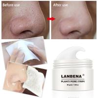 LANBENA Blackhead Remover Cream Paper Plant Pore Strips Nose Acne Cleansing Black Dots Peel Off Mud Mask Treatments Skin Care