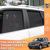 สำหรับ Volkswagen VW Tiguan 5N 2007-2016รถแม่เหล็กแว่นกันแดดกระจกหน้ากระจกหลังแดดร่มโล่หน้าต่าง