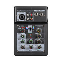 3 Channel Audio Mixer BT Digital Stereo Sound Board Console System DSP Scene Effect with Track Record Soundcard OTG Function XLR RCA Input for DJ Studio Live Streaming