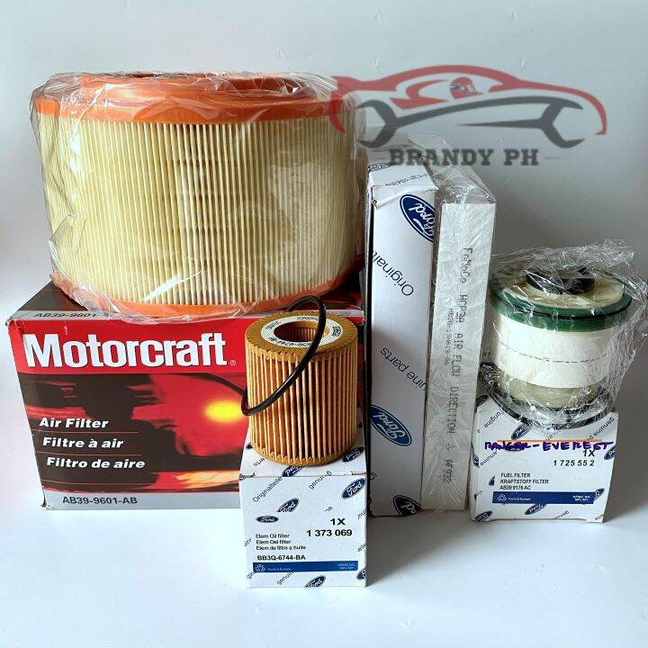 Combo Air Cabin Fuel & Oil Filter QUAD Ford Ranger Mazda BT50 2012Up