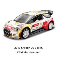 Bburago 1:32ซีตรอง DS 3 WRC 2013ยานพาหนะหล่อแบบคงที่โมเดลรถของเล่นสะสม