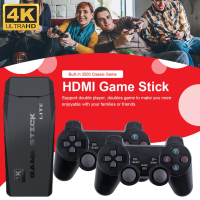 Abaaba 4K เครื่องเล่นวิดีโอเกม HD Dual GamePad สำหรับ PS1 /Gba คลาสสิกเกมคอนโซลทีวีย้อนยุค64G 3000 + เกม4K HDMI Joypad สำหรับจอสัมผัสวิดีโอ