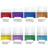 Clipper Guide Combs Kit Blade Attachments Professional Dog Grooming Stainless Steel For Wahl vura,Arco,Chromado,Figura,Motion