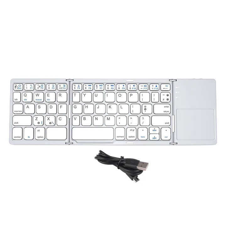 B033 Folding Keyboard Universal Three Folding Rechargeable High ...