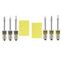 3PCS Welding Soldering Tips Threaded Soldering Head with Cleaning Sponge Soldering Tips for E10 Interface Tool