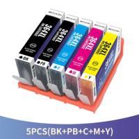 5x Iboqvzg ที่ขายดีเข้ากันได้กับ Hp 364ตลับหมึก Xl สำหรับ Hp Photosmart Deskjet 3070a 3520 Photosmart 5510 5520 6510 6520 7510 7520