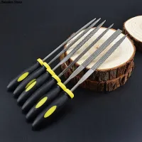 6x 140mm Mini Metal Rasp Needle Files Set Wood Carving Tools for Steel Rasp Needle Filing Woodworking Hand File Tool