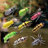 【hot】۩✓ Dry Fly Fishing Flies Set Beetle Insect Kitfor Trout Bass 2 6 8 Patterns Assortment FlyFishing