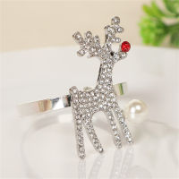 Button Tree Ring Buckle Diamond Decoration Napkin Creative Alloy