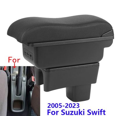 Swift ที่วางแขนสำหรับ Suzuki Swift 2005-2023ที่เท้าแขนในรถรถโค้ง Sur ติดตั้งได้ง่ายกล่องเก็บของโดยเฉพาะ