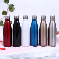 500ML Cola Style Candy Color Stainless Steel Water Bottle Cycling Camping Bicycle Sports Thermal Drink Bottle Portable Mini Cup