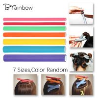 【LZ】✖☃  Brainbow 10 pçs macio espuma rolo de cabelo flexível ondulação do cabelo haste modelador de cabelo fabricantes bendy torção cachos flexi diy rolos estilo