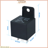 【 Umedf】??รีเลย์แบบฟิวส์รถยนต์12V DC 4ขา,40A ปกติเปิดแล้วผ่อนคลายฟิวส์40A พร้อมพนักพิง5Pin 4pin