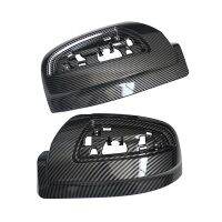 1 Pair Carbon Fiber Rear Mirror Cover Shell Cap for Mercedes-Benz Viano W639 2011-2015 A6398110461 A6398110561