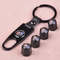 Style High Quality Car Wheel Tyre Air Valve Caps with Key Chain Set for Buick hui