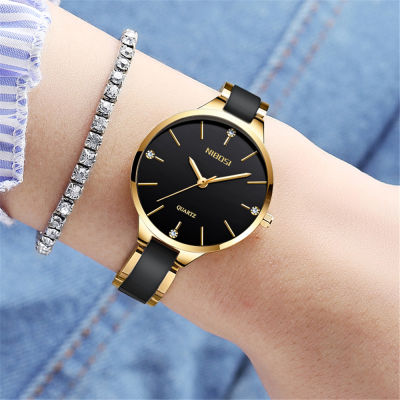 NIBOSI relógio feminino New Fashion Brand Women Watch Luxury Quartz Ladies Ceramic Watch Clocks Waterproof Watches For Women
