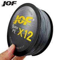 JOF 12เส้น300เมตร100เมตรเอ็นตกปลาเกลียว PE X12ตกปลาอุปกรณ์ตกปลากลางแจ้งน้ำเค็มทะเลตกปลาลวด Pesca