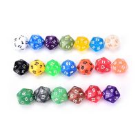 1ชิ้น D20หลายเหลี่ยมลูกเต๋า Rpg 20ด้านโปร่งใสหลากสีลูกเต๋าอะคริลิคเกมส์ดิจิทัลลูกเต๋าอุปกรณ์เพื่อความบันเทิง