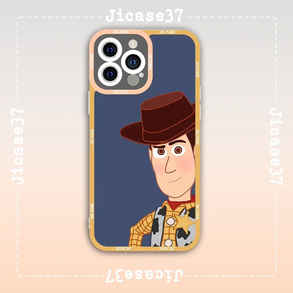 Ốp lưng iphone cạnh vuông Jicase JMcase Woody Toy Story Hoạt Hình Cartoon x/xs/11/12/pro/max/plus/promax  