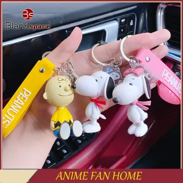 2023 Snoopy Keychain Cartoon Comic Kawaii Couple Doll Car Pendant