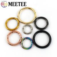 ۞ 10Pcs 7-50mm Metal O Ring Buckles for Handbag Strap Spring Clasp Dog Collar Keychain Carabiner Snap Clip Hook DIY Accessories