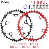 VXM MTB Bicycle 110BCD Narrow Wide Tooth Chain 36T-58T Sprocket Crank Crown Ring and Crank Set Parts and Accessories 110 BCD