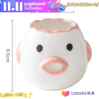 ?SHUNCHANG ไก่น่ารักไข่ขาวแดงแยก1pcs Kawaii โปรตีนเซรามิคแยกกรองเบเกอรี่ครัว Essential Art TOOL