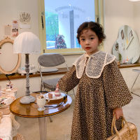 MILANCEL 2022 Spring New Girls Clothing Girls Floral Puff Sleeve Dress Korean Style With Lace Shawl