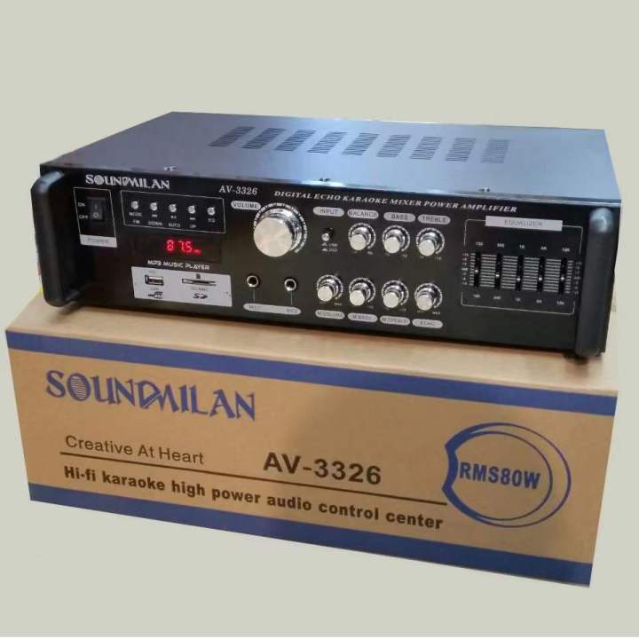 soundmilan-แอมป์ขยายเสียง-รุ่น-av-3326-เครื่องขยายเสียง-amplifier-bluetooth-mp3-usb-80w-rms